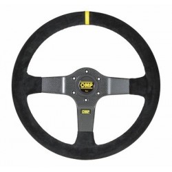 OMP Rally Volante Suede Leath Negro 350 mm