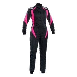 Imagén: Mujer OMP First Elle Mono CompeticiÃ³n FIA Negro/Rosa