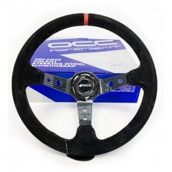 Volante OCC Track Alcántara Brazos Carbón