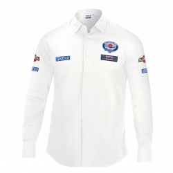 Camisa Sparco Martini Racing Manga Larga Blanca