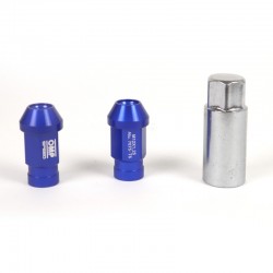 Tuerca Aluminio OMP Nuts Hex 19 L:40mm azul