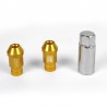 Tuerca Aluminio OMP Nuts Hex 19 L:40mm amarillo