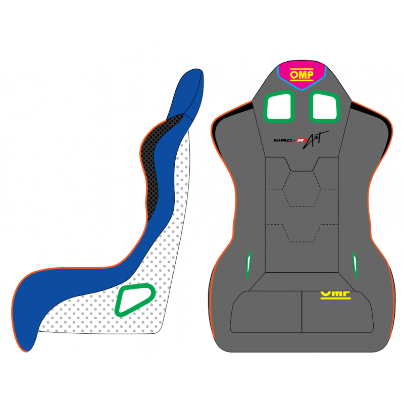 OMP WRC-R ART Asiento Personalizable (No en OMP)