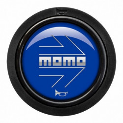 Pulsador Momo Arrow Logo Azul