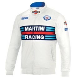 Chaqueta Sparco Bomber Martini Racing Blanca