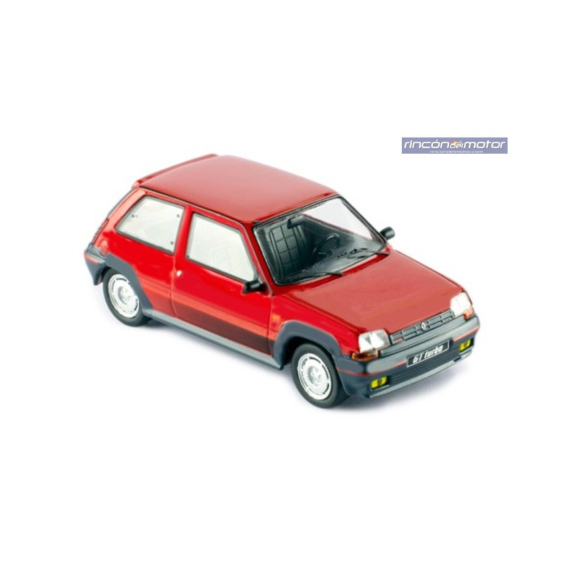 Renault 5 R5 GT Turbo 1985 Rojo/Negro - Miniatura 1:43 Renault 5 R5 GT Turbo 1985 Rojo/Negro - Miniatura 1:43