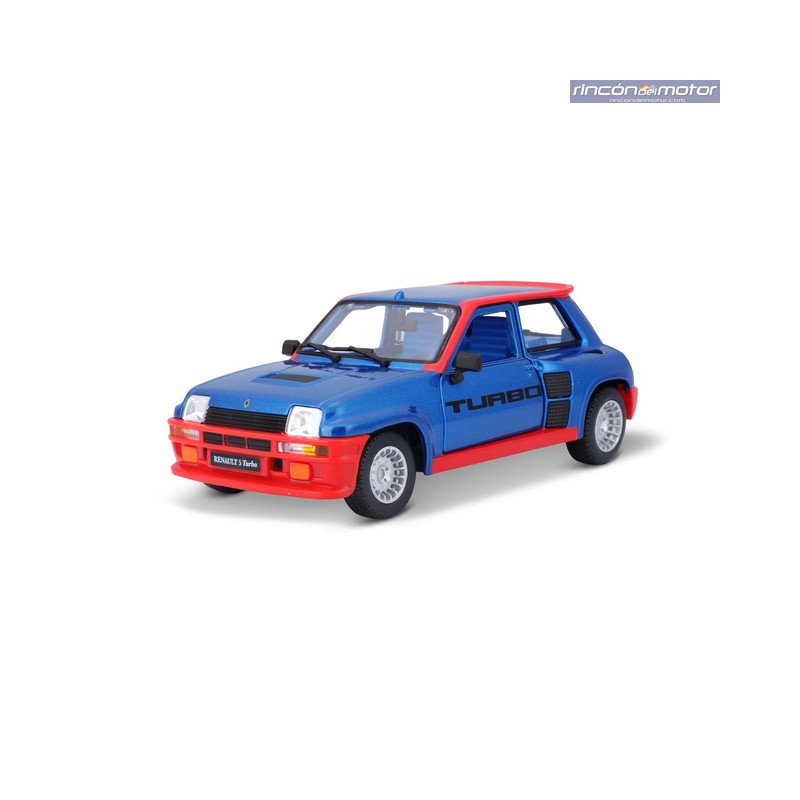 Renault 5 R5 Turbo Azul-Rojo1982 - Miniatura 1:24 Bburago 21088 Renault 5 R5 Turbo Azul-Rojo1982 - Miniatura 1:24 Bburago 21088