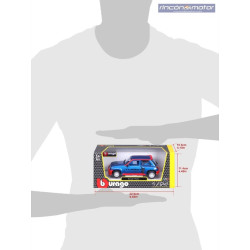 Renault 5 R5 Turbo Azul-Rojo1982 - Miniatura 1:24 Bburago 21088