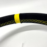 OCC Track Piel Semidesplazado Brazos Negros Volante 350mm