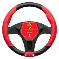 Momo Tuning Funda Volante Universal Negro/Rojo 38-39 cm