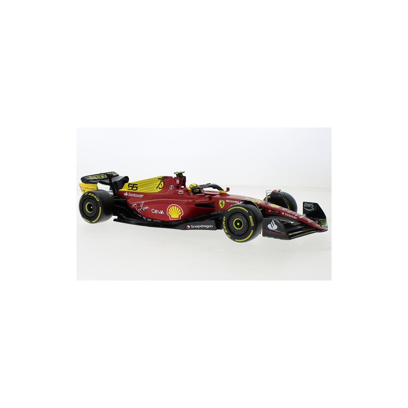 Ferrari F1-75 N°55 Carlos Sainz Jr. 2022 Bburago Miniatura 1:18 Ferrari F1-75 N°55 Carlos Sainz Jr. 2022 Bburago Miniatura 1:18