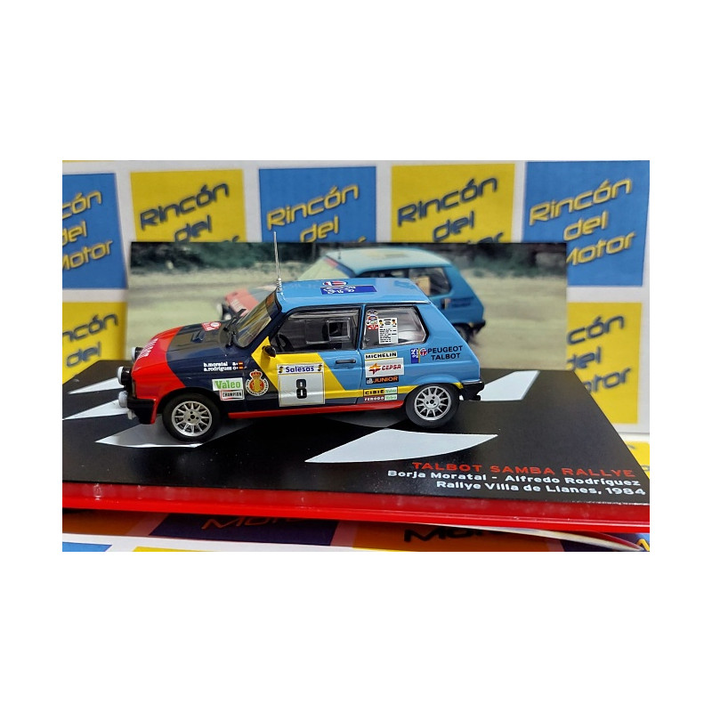 Miniatura Talbot Samba Rallye Rallye Villa de Llanes 1984 Nº8 Moratal-Rodriguez - Ixo Escala 1/43 Miniatura Talbot Samba Rallye Rallye Villa de Llanes 1984 Nº8 Moratal-Rodriguez - Ixo Escala 1/43