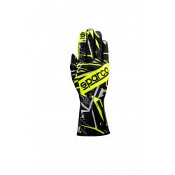 Sparco K-Rookie Guantes Kart - Negro/Amarillo