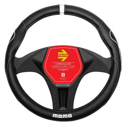 Momo Supergrip Funda Volante Universal Negro/Blanco 36.5-37.9 cm