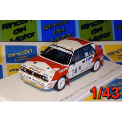 Lancia Delta HF Intergrale 16V N°14 Ralye Cataluña 1991 Monzón - Romani - Miniatura Spark 1/43