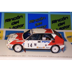 Lancia Delta HF Intergrale 16V N°14 Ralye Cataluña 1991 Monzón - Romani - Miniatura Spark 1/43