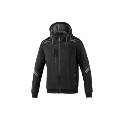 Sudadera Sparco Cremallera y Capucha TW Negro/Gris