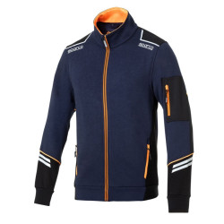 Chaqueta Sparco Cremallera Tech Azul Marino/Naranja