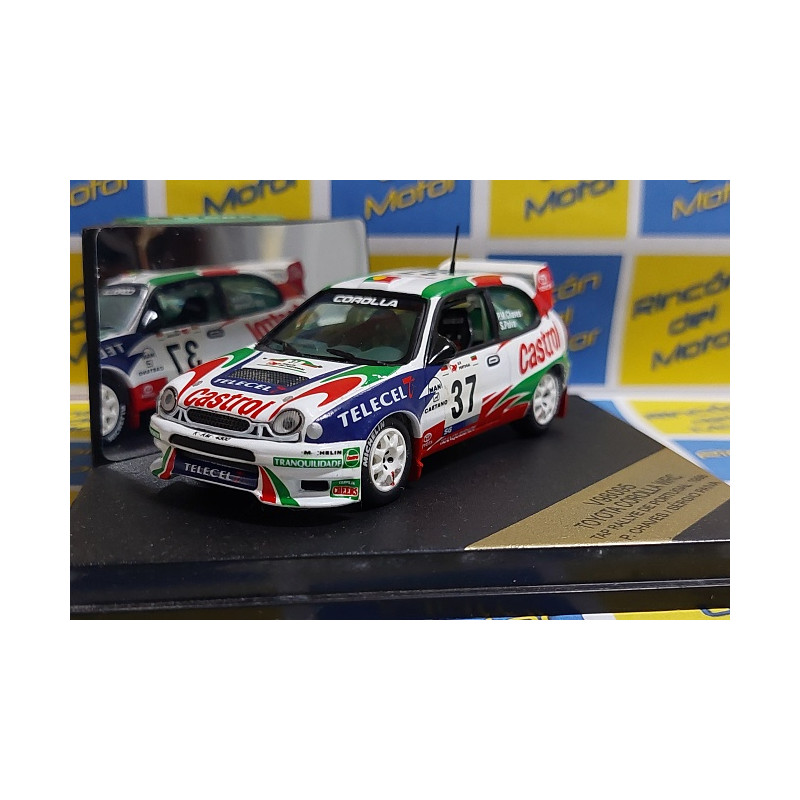 Toyota Corolla WRC Rallye de Portugal 1998 Nº37 Matos Chaves-Silva - Miniatura 1/43 Toyota Corolla WRC Rallye de Portugal 1998 Nº37 Matos Chaves-Silva - Miniatura 1/43