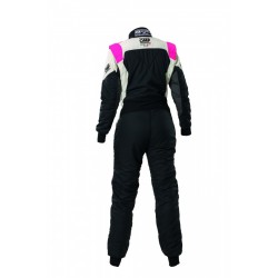 OMP First Evo Elle Mono Competición FIA Negro/Blanco/Fucsia